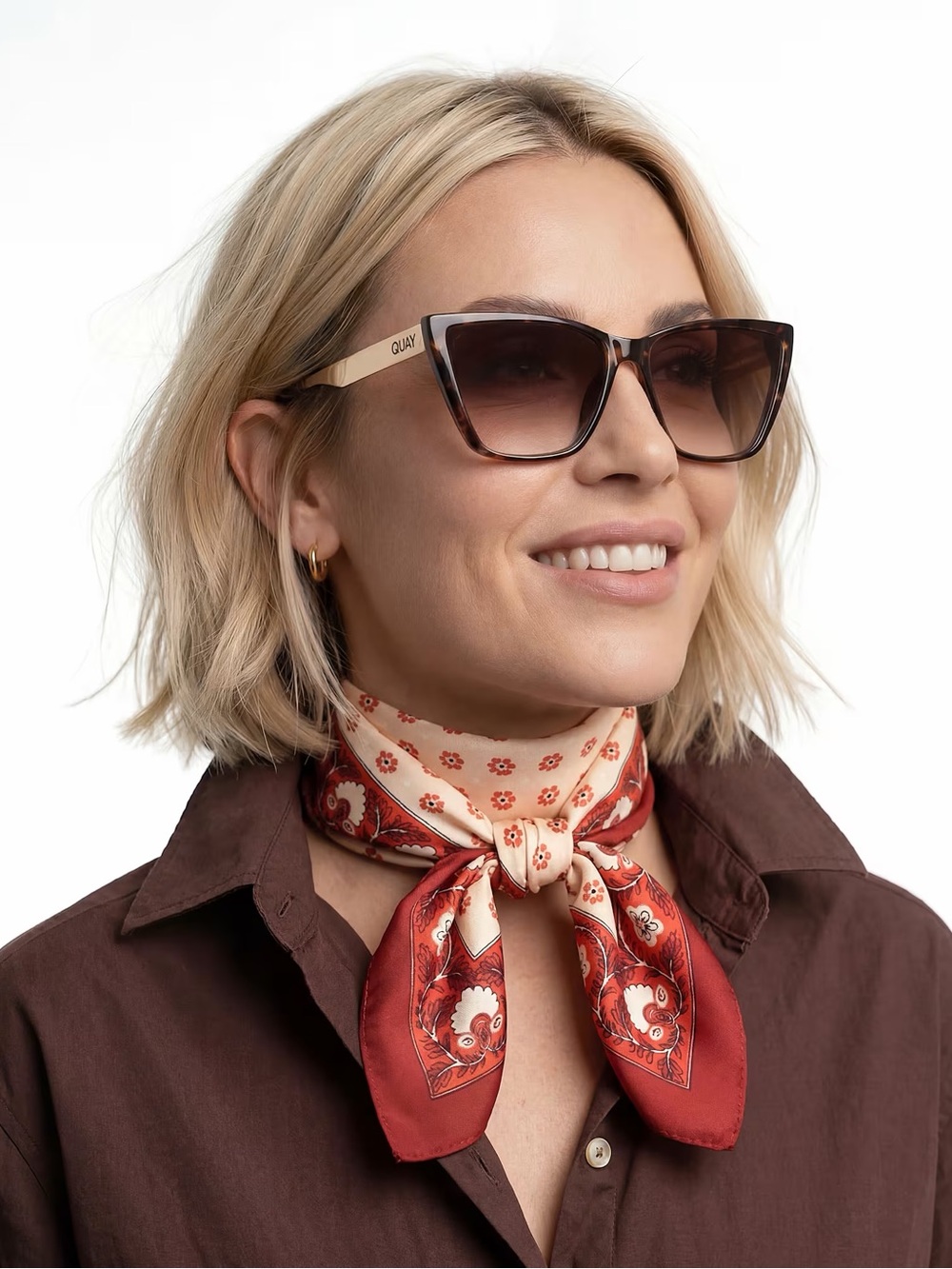 QUAY| ‘Call The Shots’ Remixed Polarized Cat Eye Sunglasses